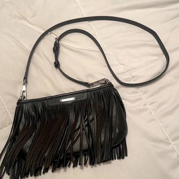 NEW! HTF Rebecca Minkoff FRINGE Crossbody!🖤 - Picture 9 of 10